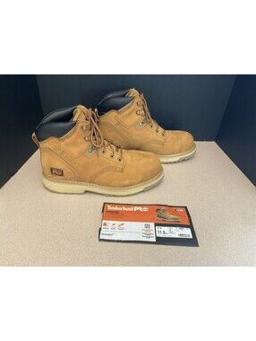 Mens Timberland PRO Pit Boss 6" Steel Toe Wheat Work Boots. Size 11.5. Nice!!!